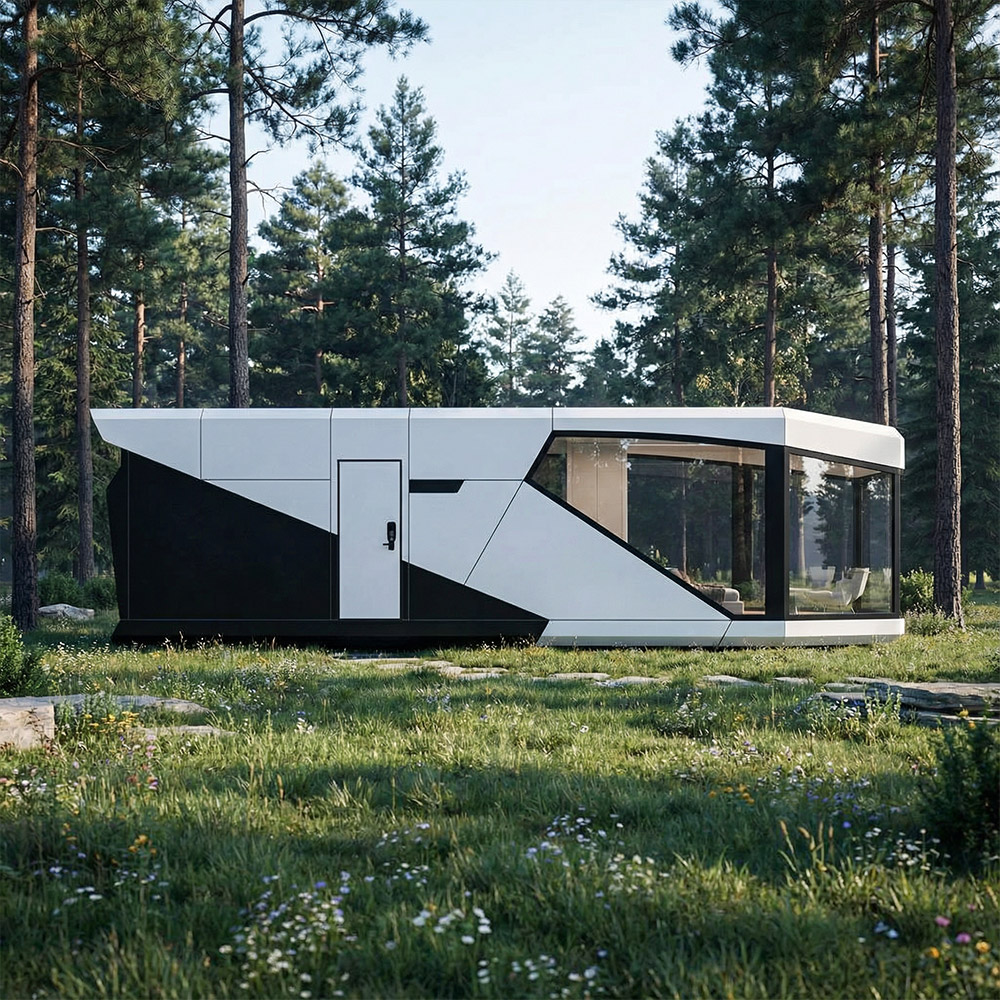 Jednovrstvová odnímateľná kapsula Apple Cabin s nepravidelným tvarom