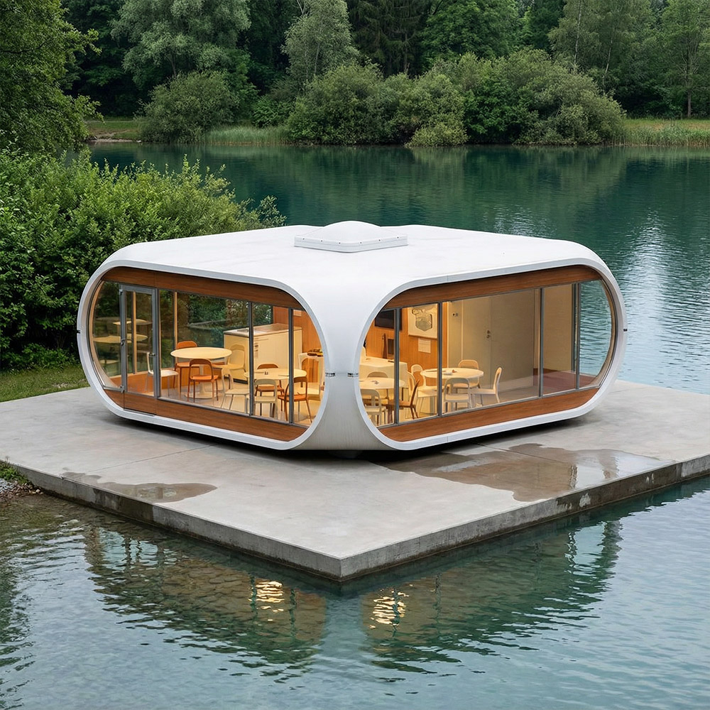 Jednovrstvová odnímateľná kapsula Apple Cabin s nepravidelným tvarom