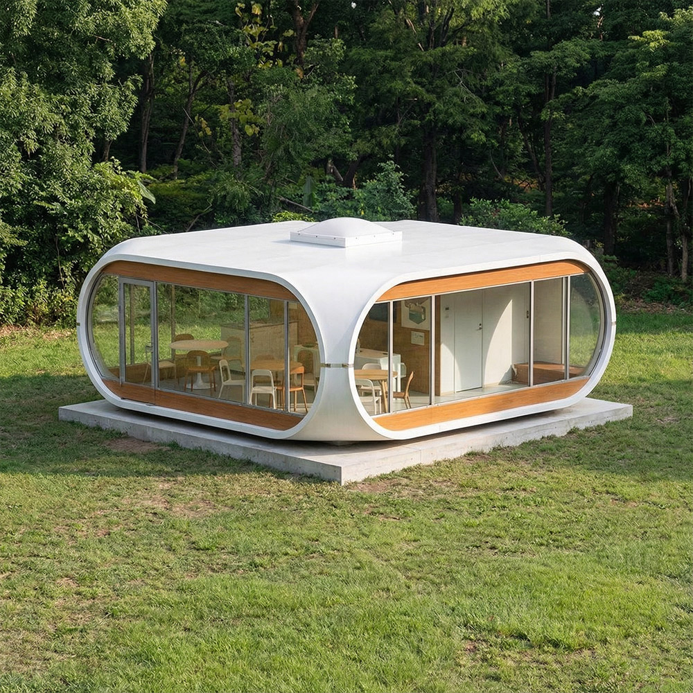 Jednovrstvová odnímateľná kapsula Apple Cabin s nepravidelným tvarom
