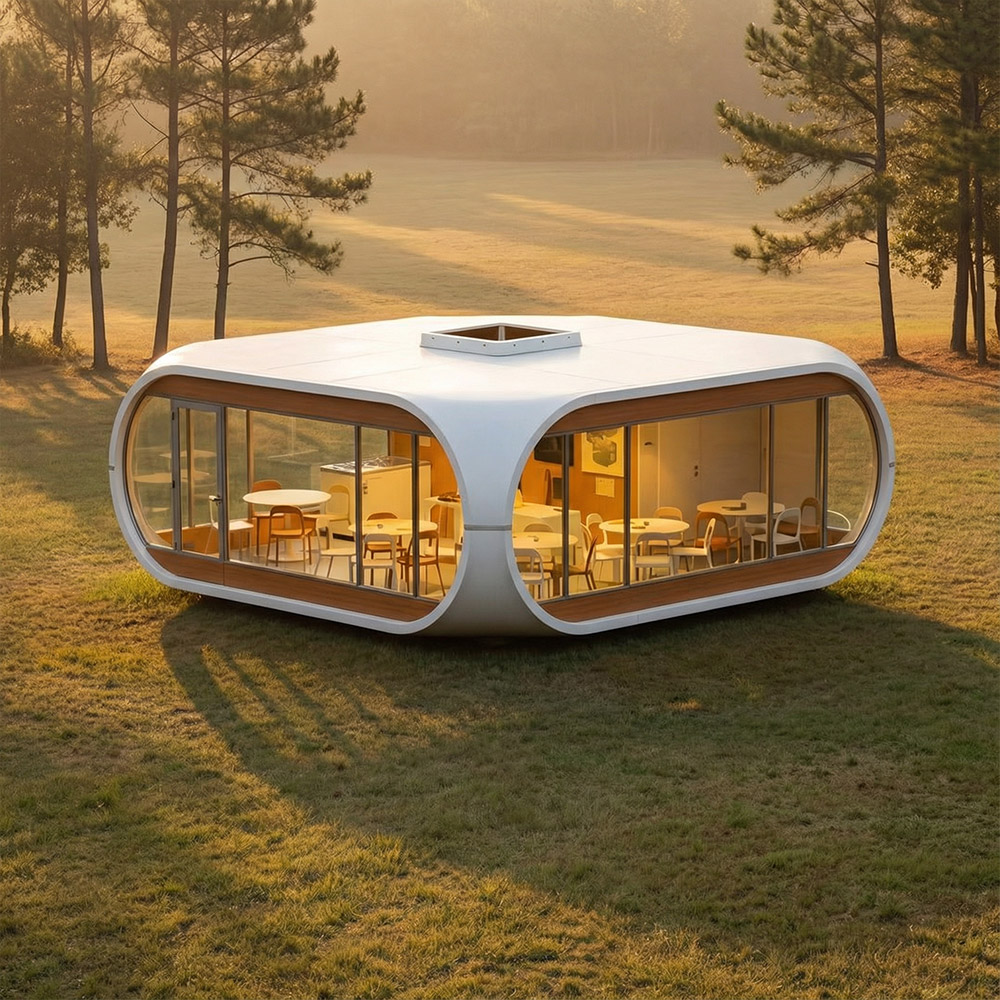 Jednovrstvová odnímateľná kapsula Apple Cabin s nepravidelným tvarom